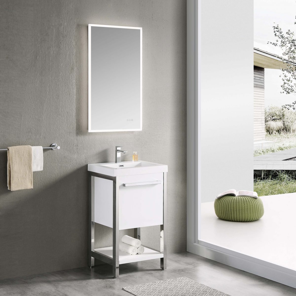 Riga 20" Bathroom Vanity #size_20" #color_glossy white