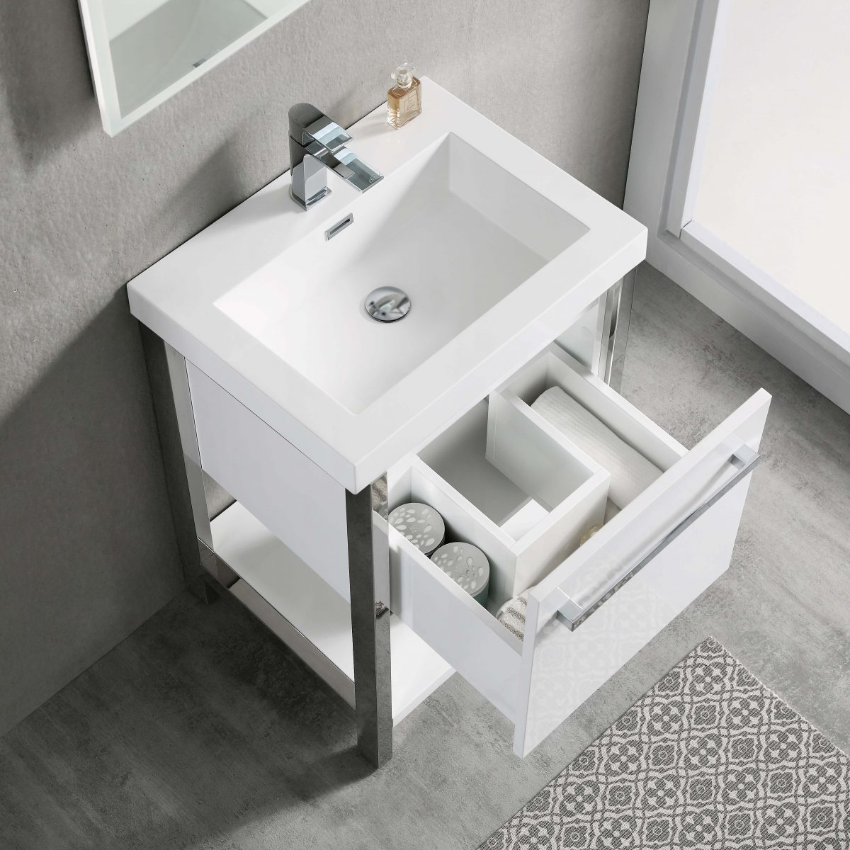Riga 20" Bathroom Vanity #size_20" #color_glossy white