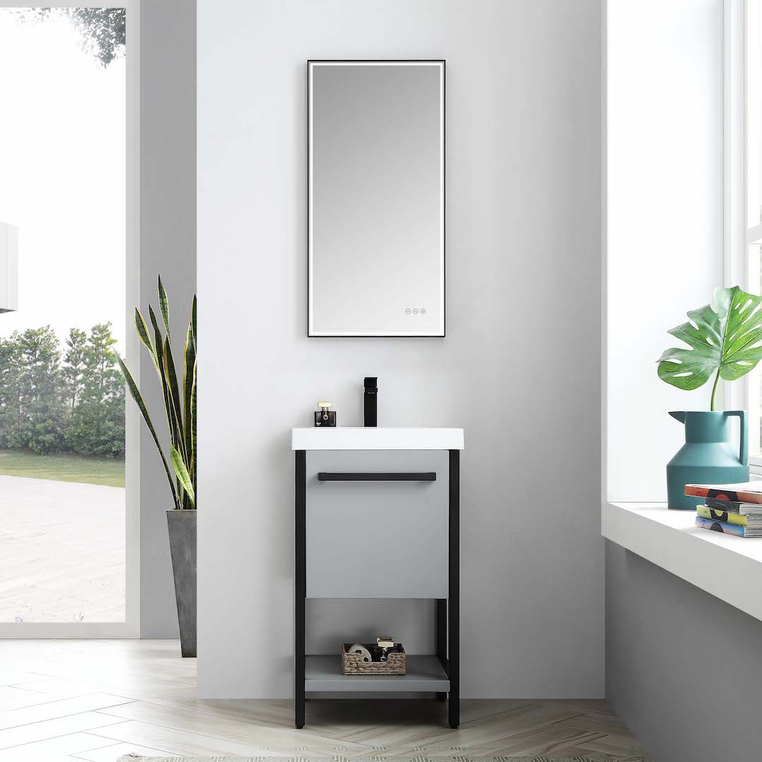 Riga 20" Bathroom Vanity #size_20" #color_metal grey