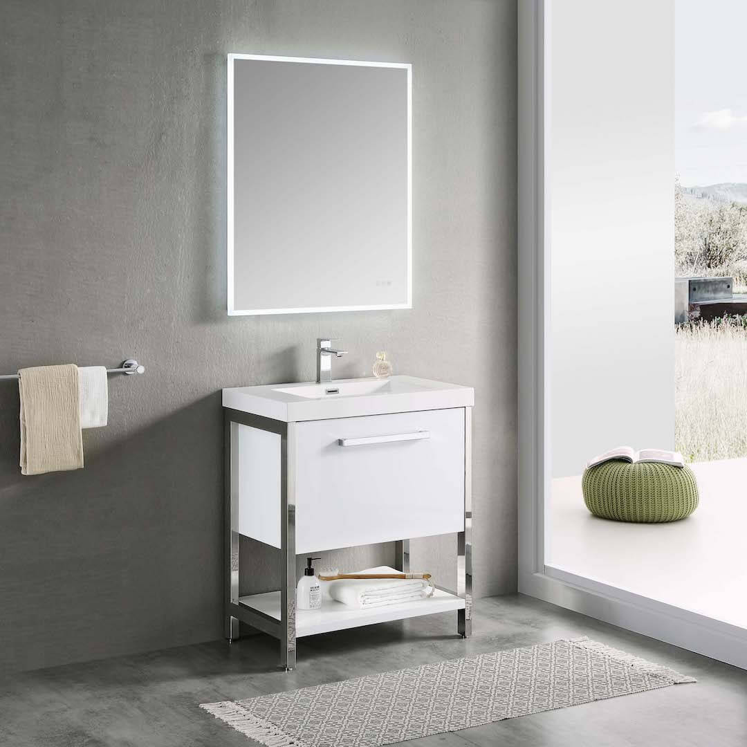 Riga 30" Bathroom Vanity #size_30" #color_glossy white