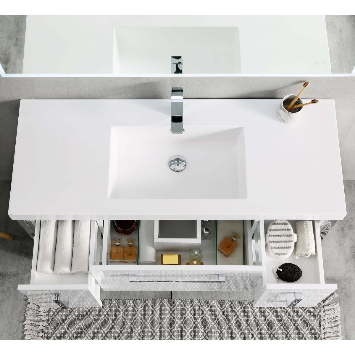 Riga 48" Bathroom Vanity #size_48" #color_glossy white