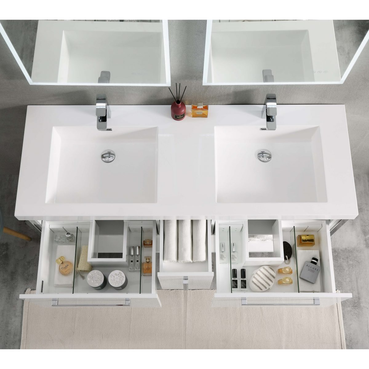 Riga 60" Bathroom Vanity #size_60" #color_glossy white