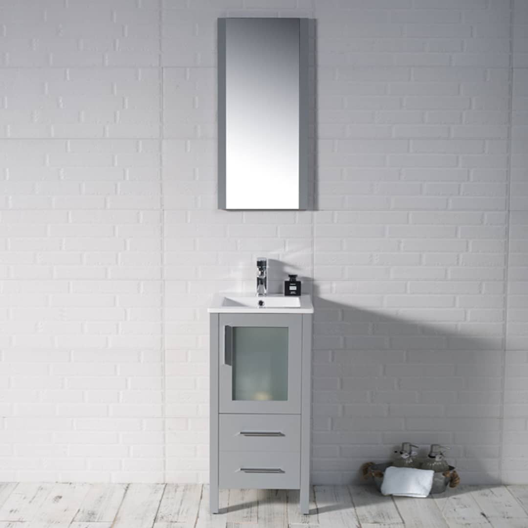 Sydney 16" Bathroom Vanity  #size_16"  #color_metal grey