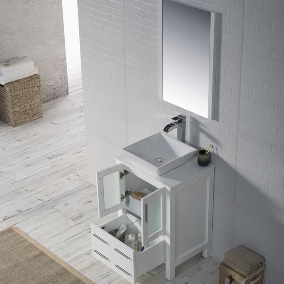 Sydney 24" Bathroom Vanity  #size_24"  #color_glossy white