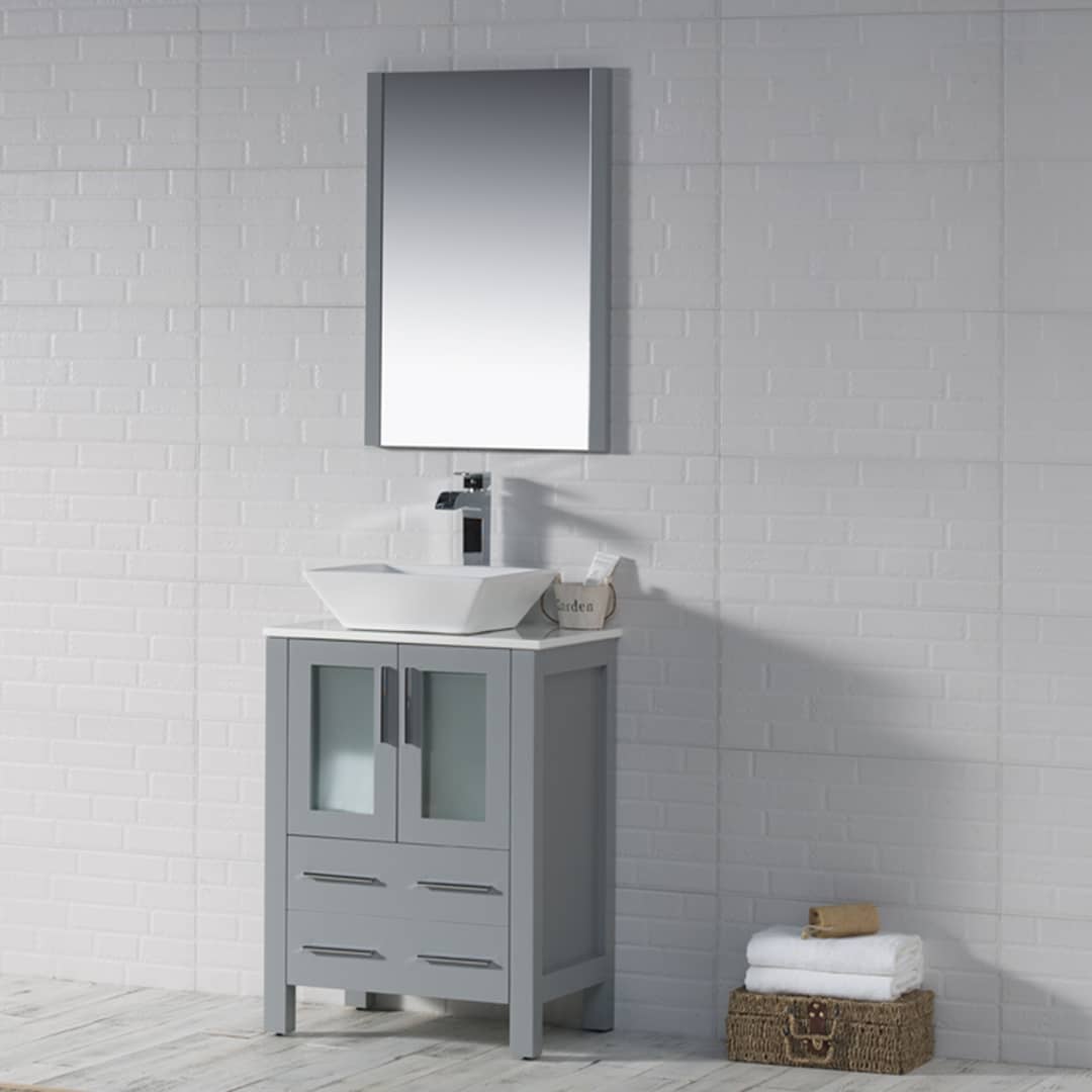 Sydney 24" Bathroom Vanity  #size_24"  #color_metal grey