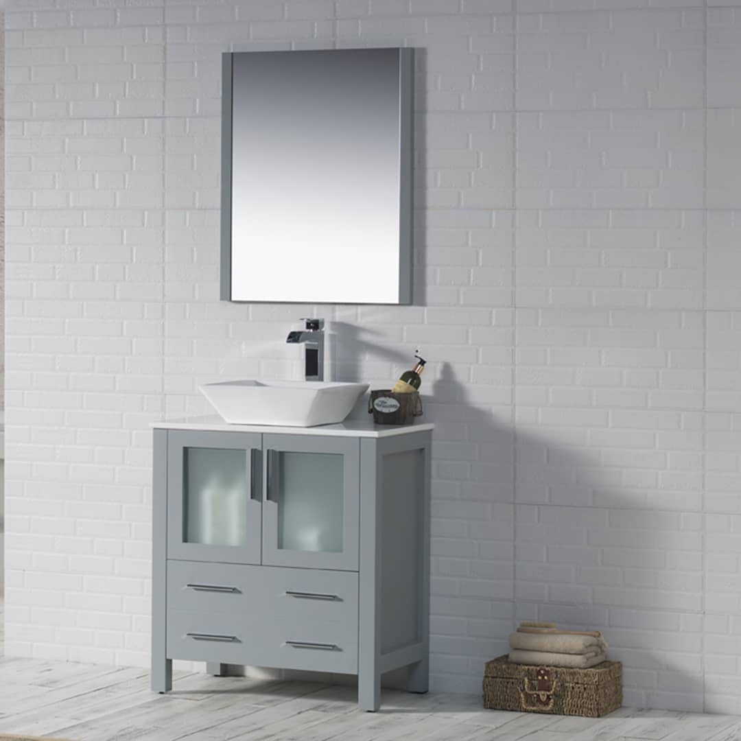 Sydney 30" Bathroom Vanity  #size_30"  #color_metal grey