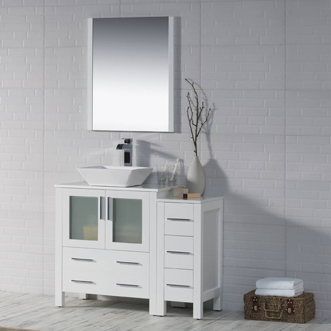 Sydney 42" Bathroom Vanity  #size_42"  #color_glossy white