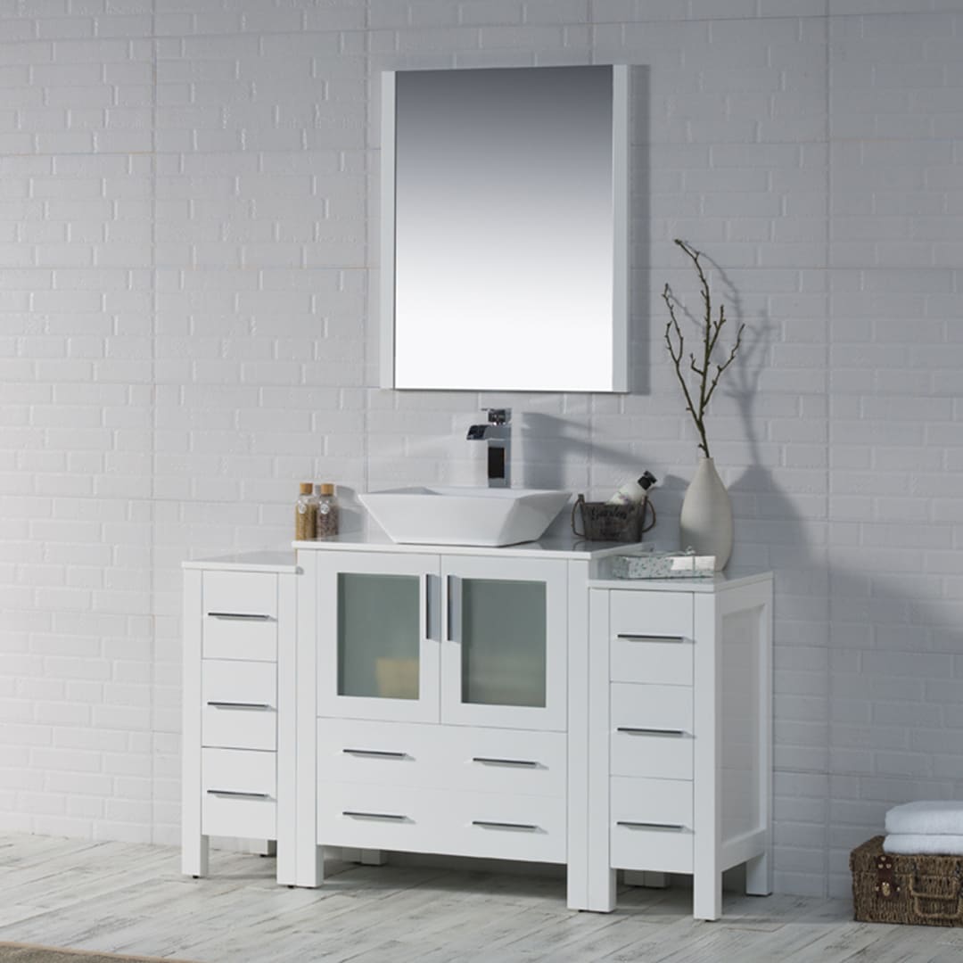 Sydney 54" Bathroom Vanity  #size_54"  #color_glossy white