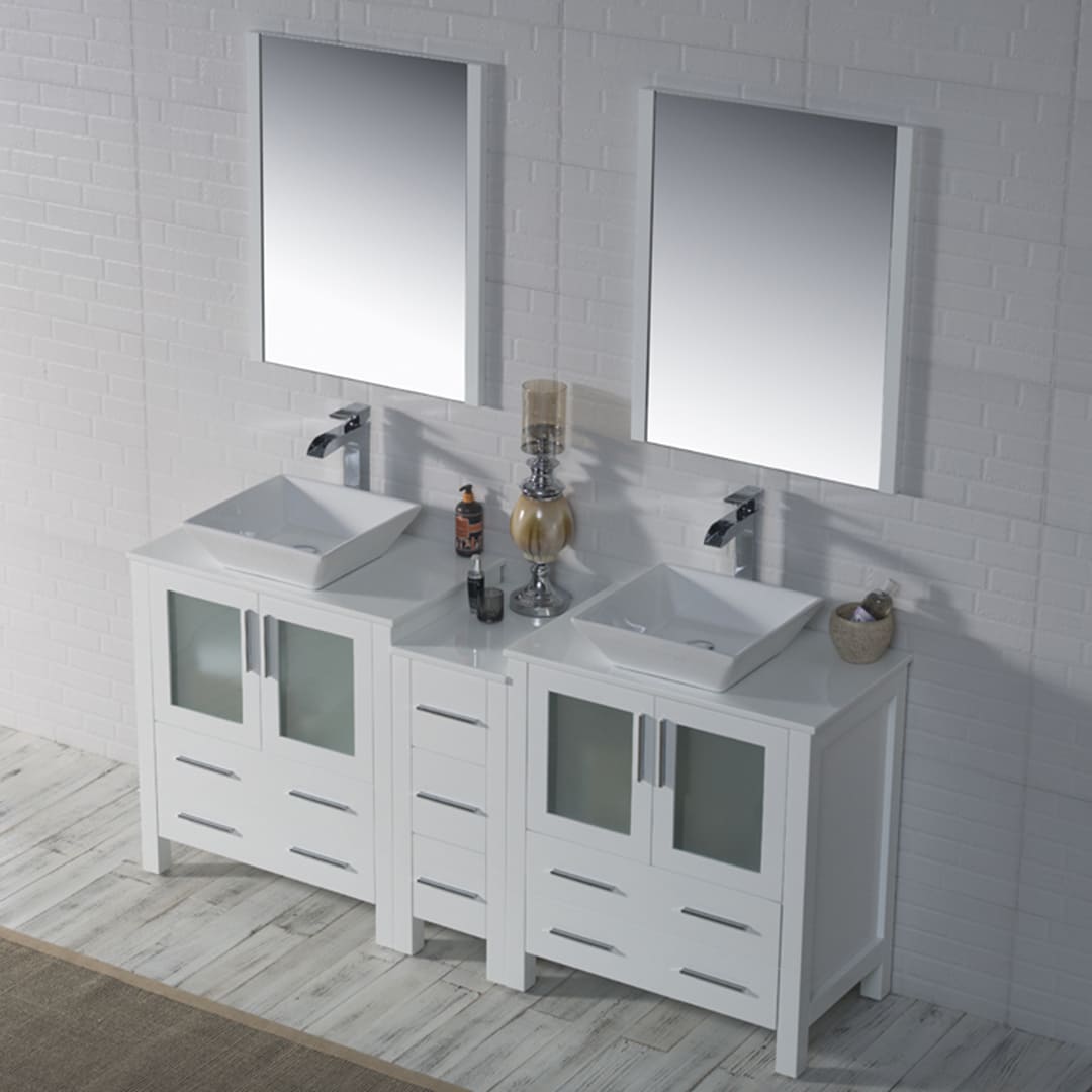 Sydney 72" Bathroom Vanity  #size_72"  #color_glossy white