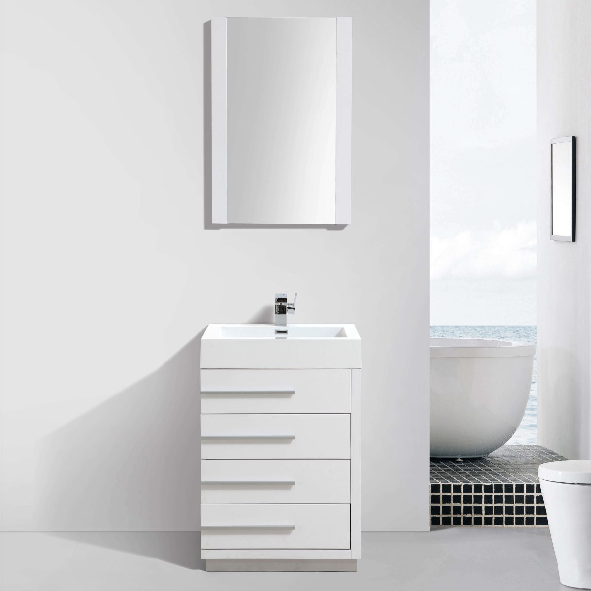 Barcelona 24" Bathroom Vanity  #size_24"  #color_glossy white