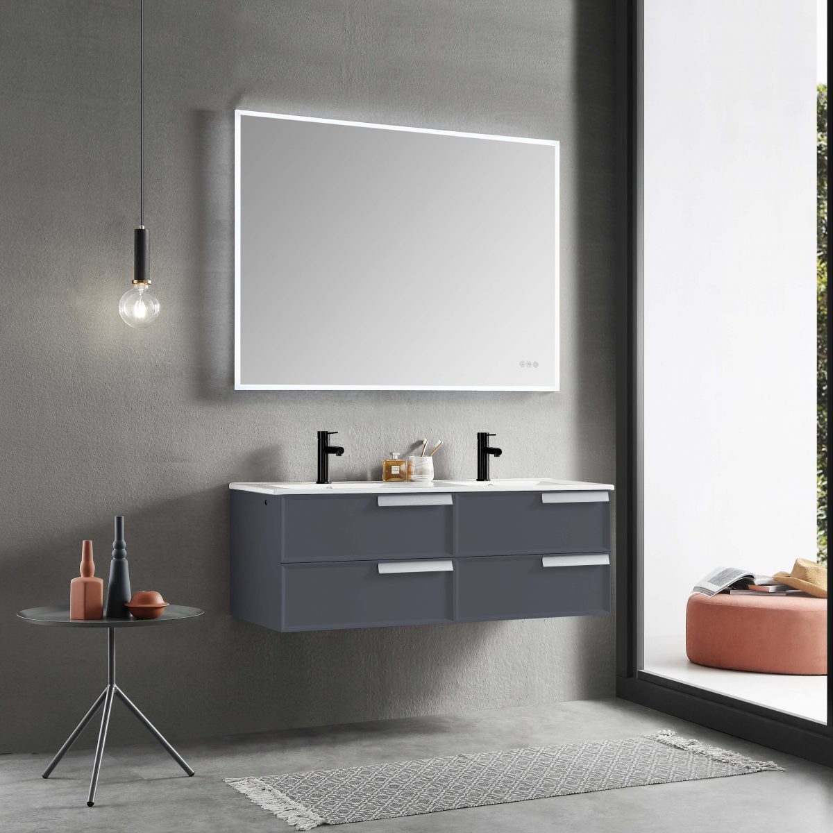 Sofia 48" Bathroom Vanity  #size_48"  #color_matte grey