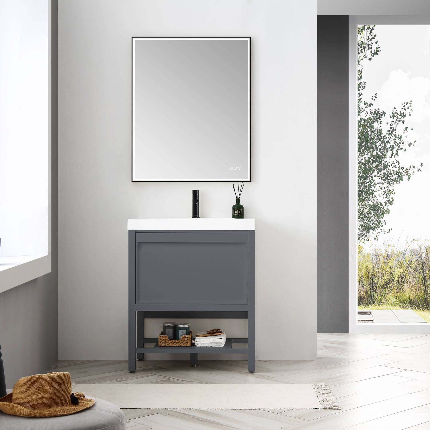 Vienna 30" Bathroom Vanity  #size_30"  #color_matte grey
