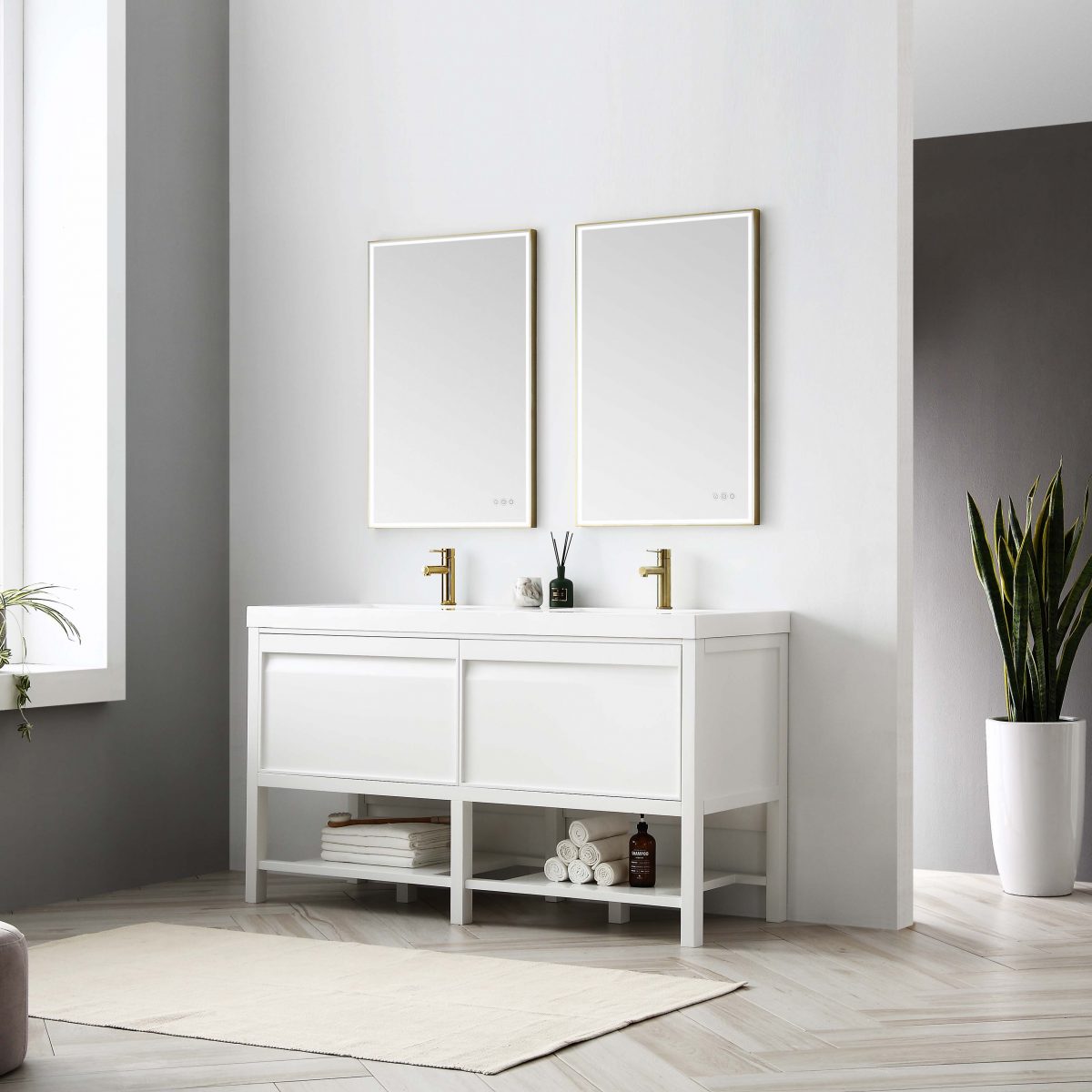 Vienna 60" Bathroom Vanity  #size_60"  #color_matte white