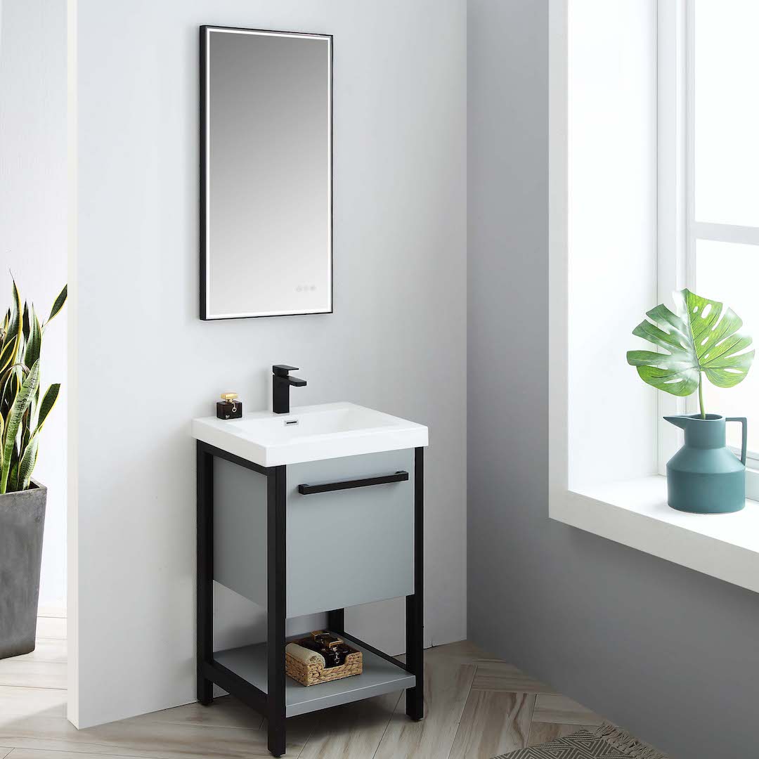 Riga 20" Bathroom Vanity  #size_20"  #color_metal grey