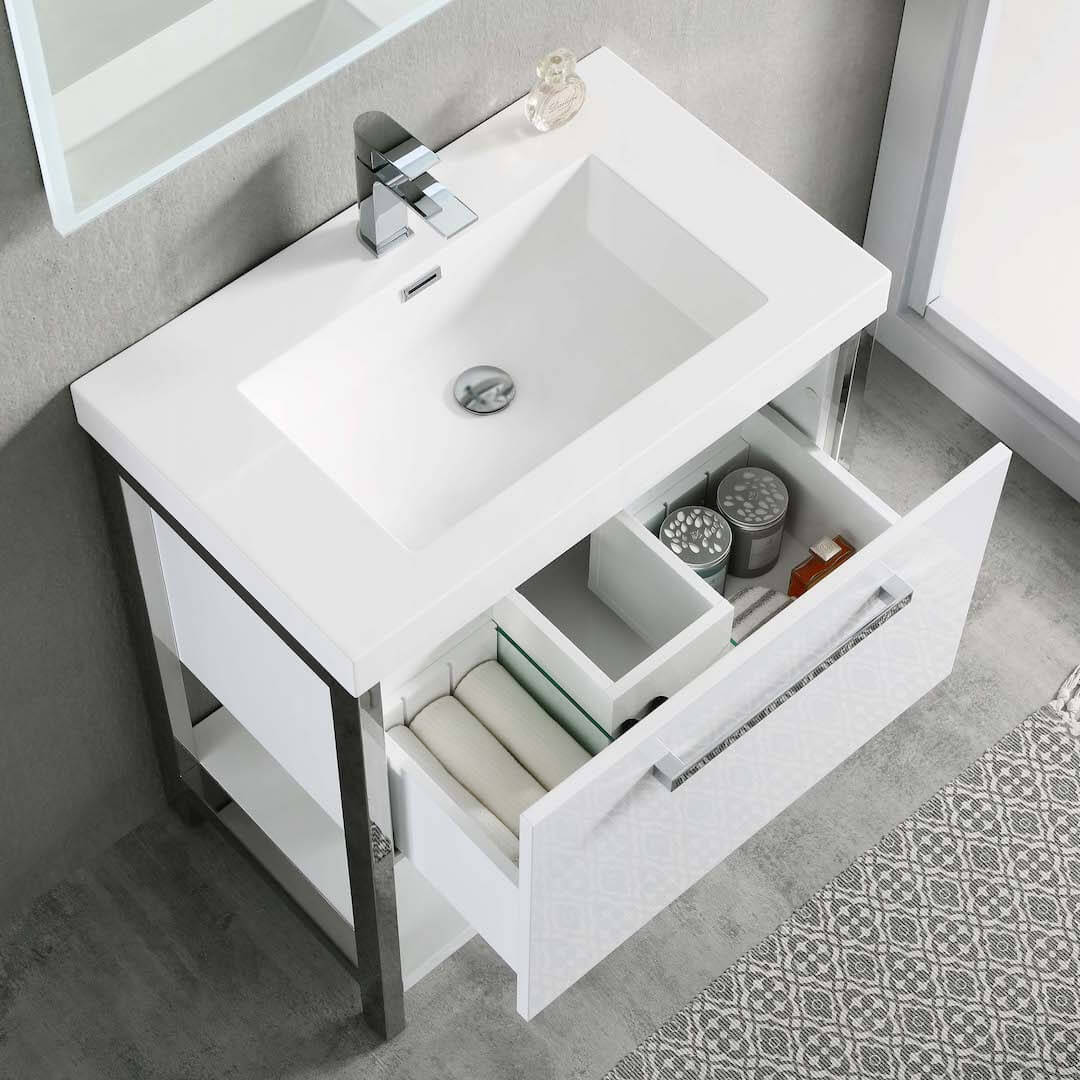 Riga 30" Bathroom Vanity  #size_30"  #color_glossy white