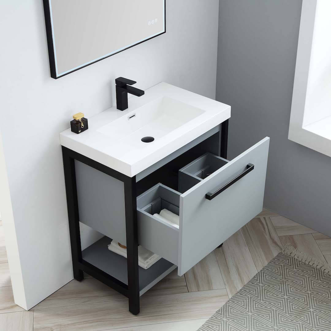 Riga 30" Bathroom Vanity  #size_30"  #color_metal grey
