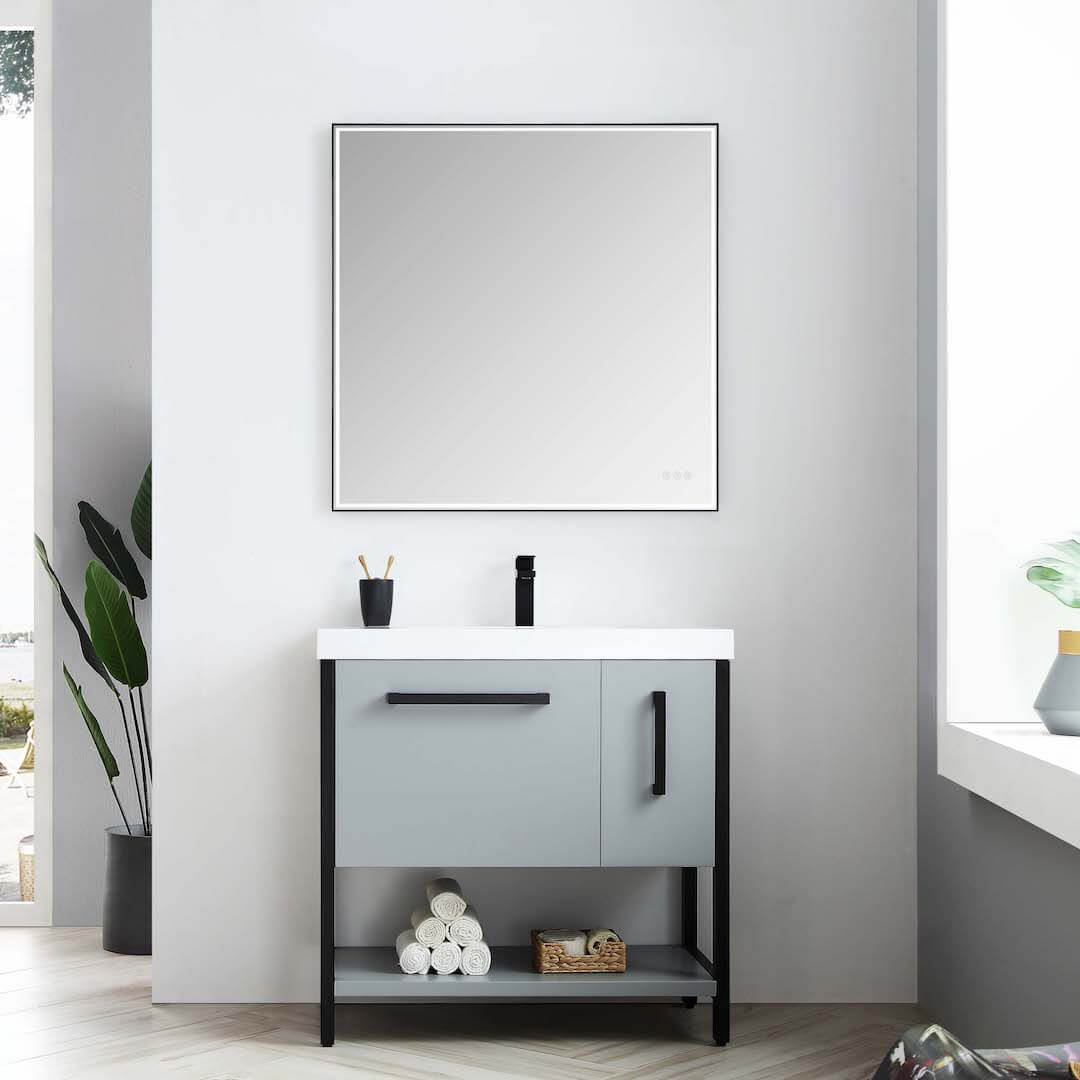 Riga 36" Bathroom Vanity  #size_36"  #color_metal grey