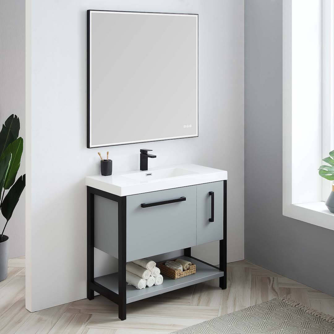Riga 36" Bathroom Vanity  #size_36"  #color_metal grey