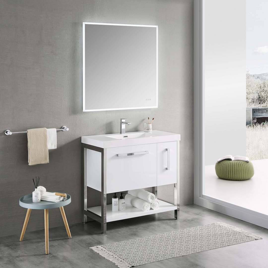Riga 36" Bathroom Vanity  #size_36"  #color_glossy white