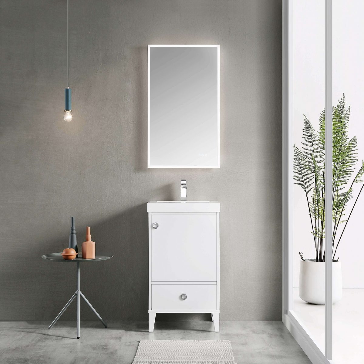 Lyon 20" Bathroom Vanity  #size_20"  #color_matte white 