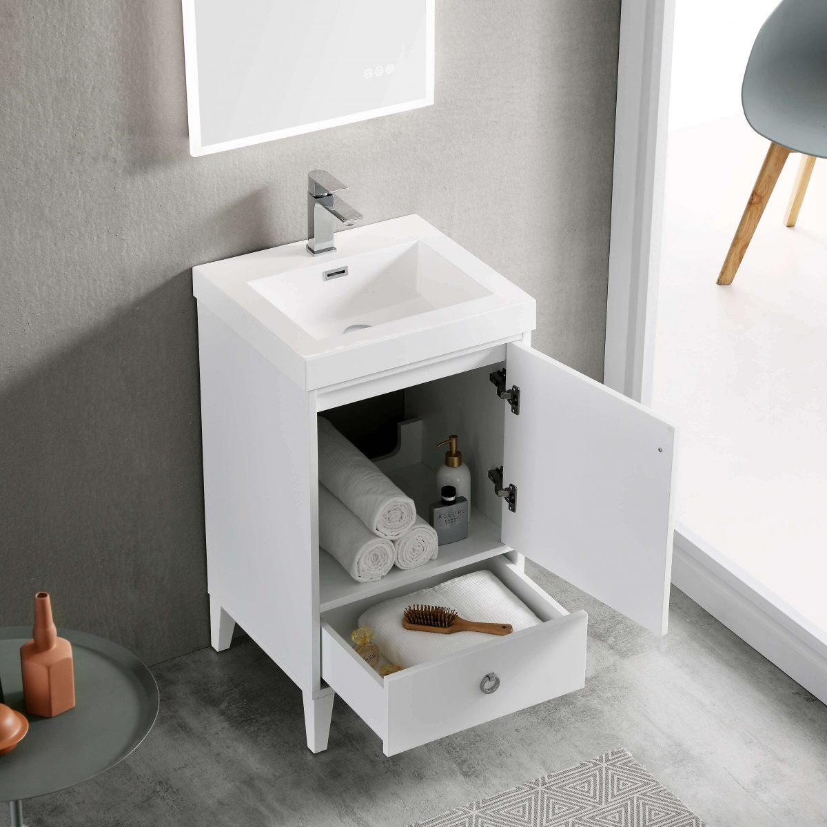 Lyon 20" Bathroom Vanity  #size_20"  #color_matte white 