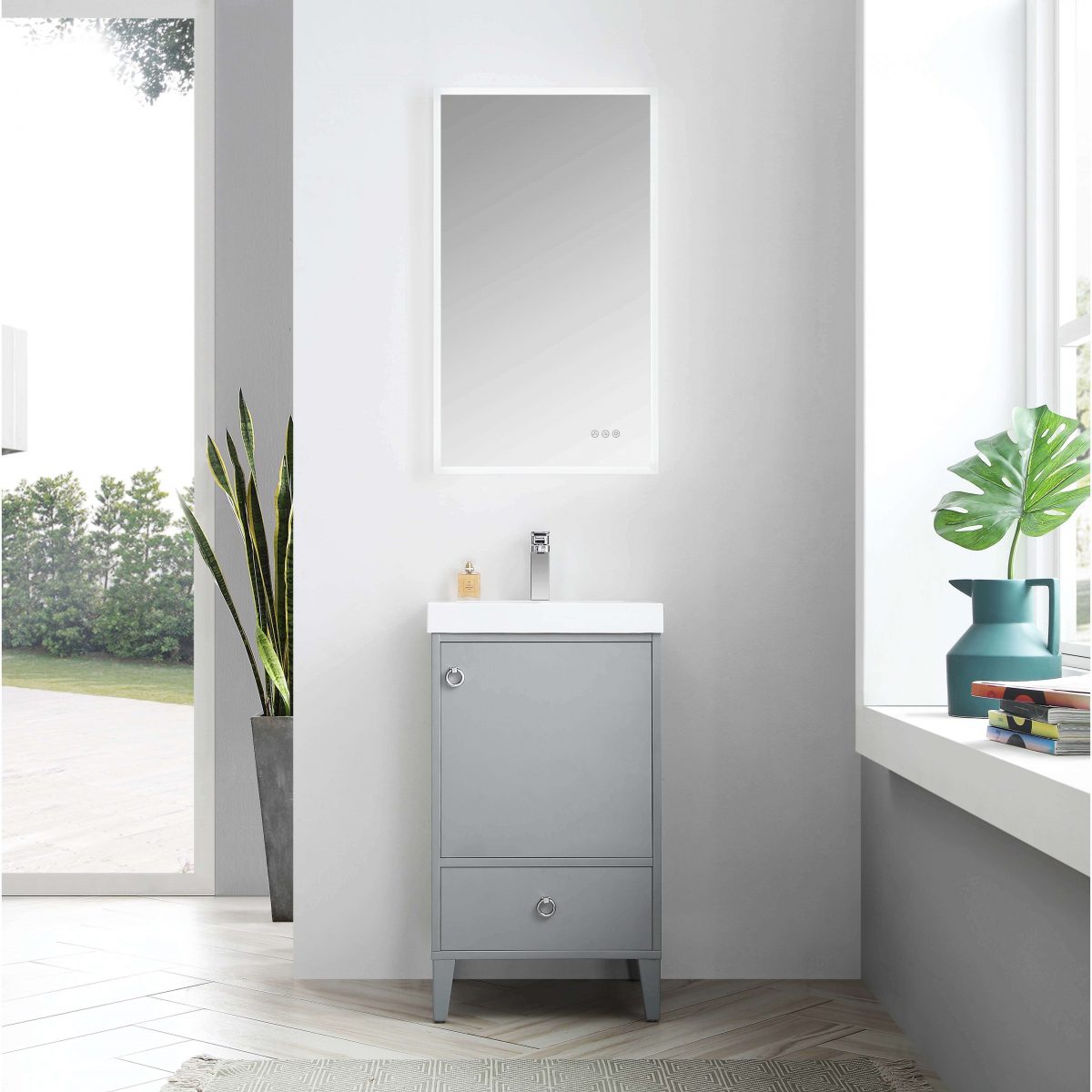 Lyon 20" Bathroom Vanity  #size_20"  #color_metal grey 