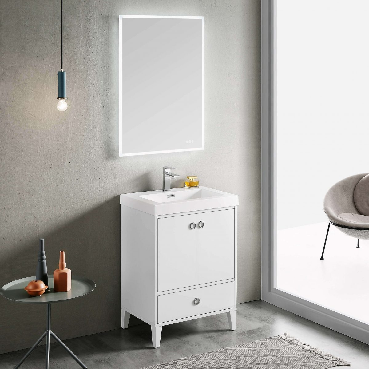Lyon 24" Bathroom Vanity  #size_24"  #color_matte white