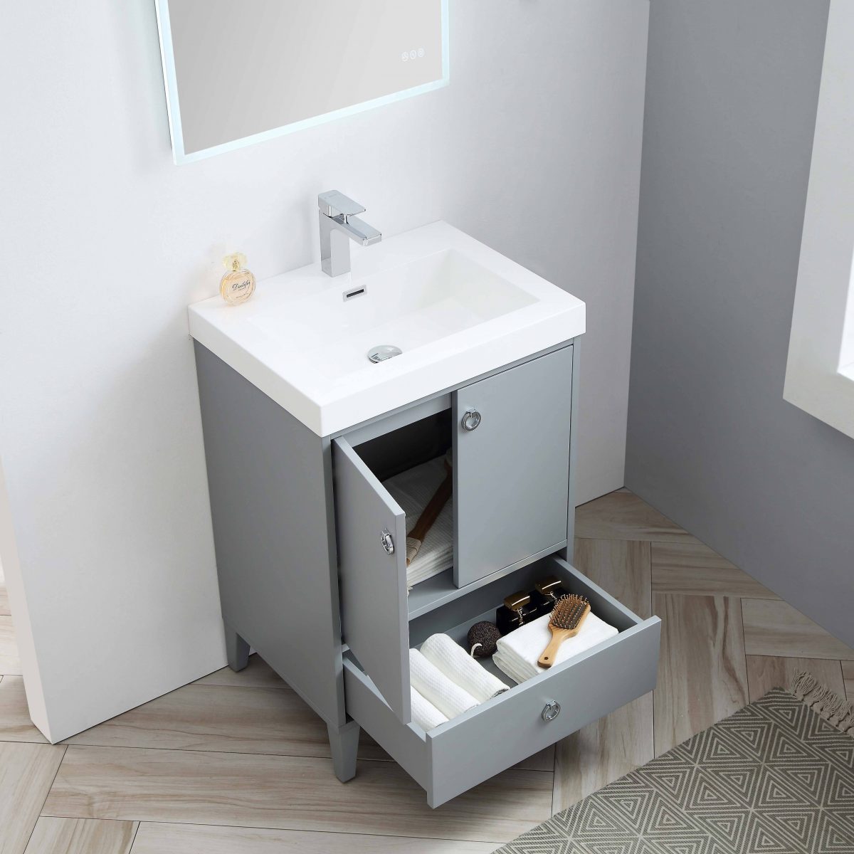 Lyon 24" Bathroom Vanity  #size_24"  #color_metal grey 