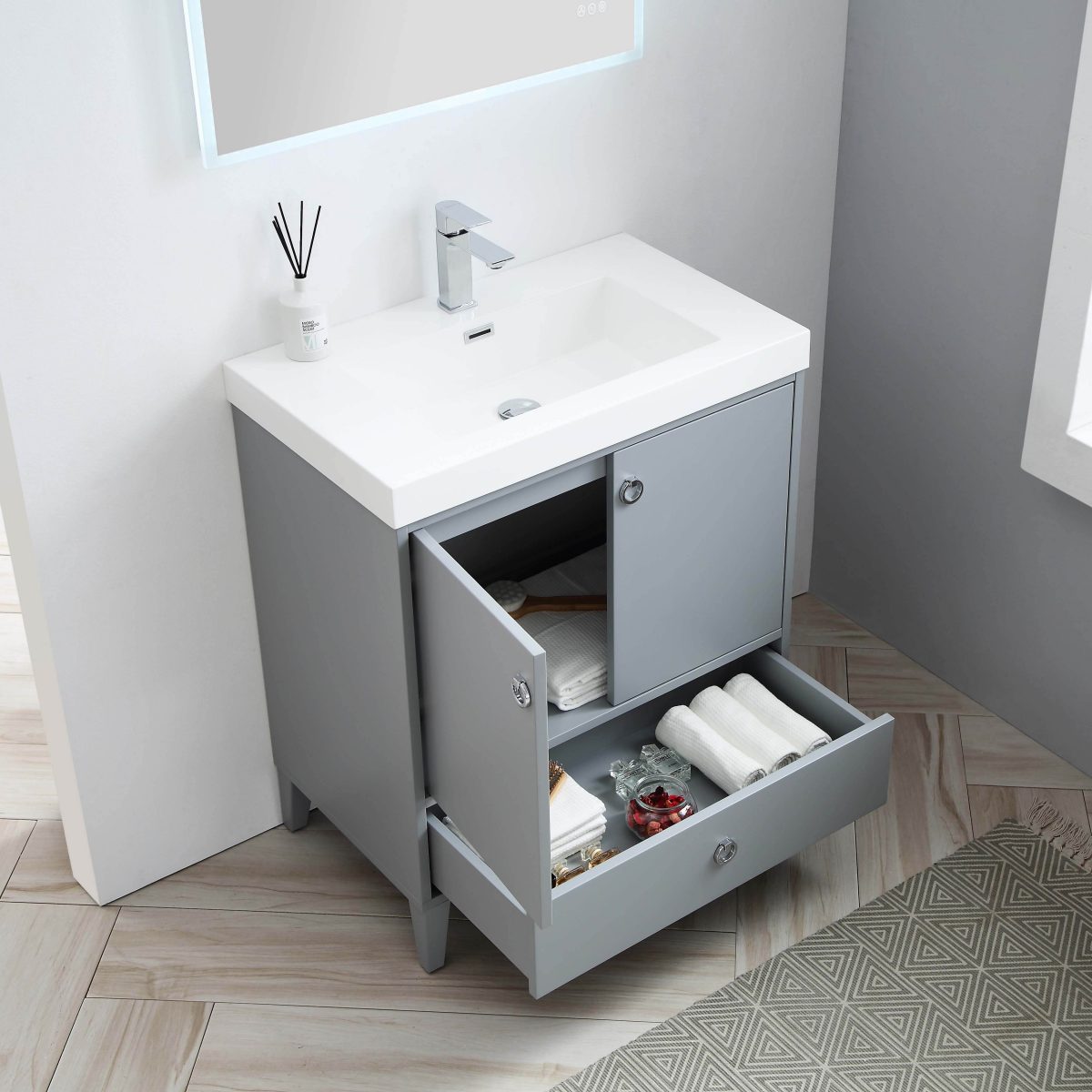 Lyon 30" Bathroom Vanity  #size_30"  #color_metal grey 