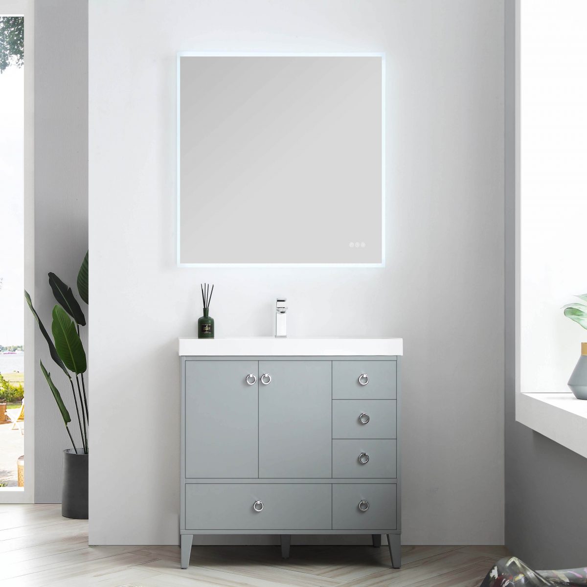 Lyon 36" Bathroom Vanity  #size_36"  #color_metal grey 