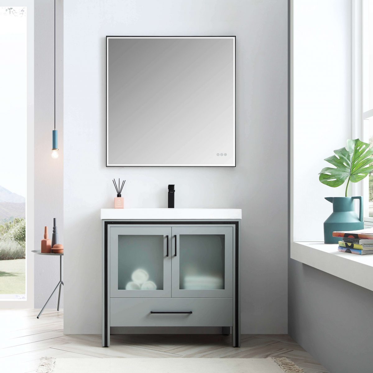 Birmingham 36" Bathroom Vanity  #size_36"  #color_metal grey 