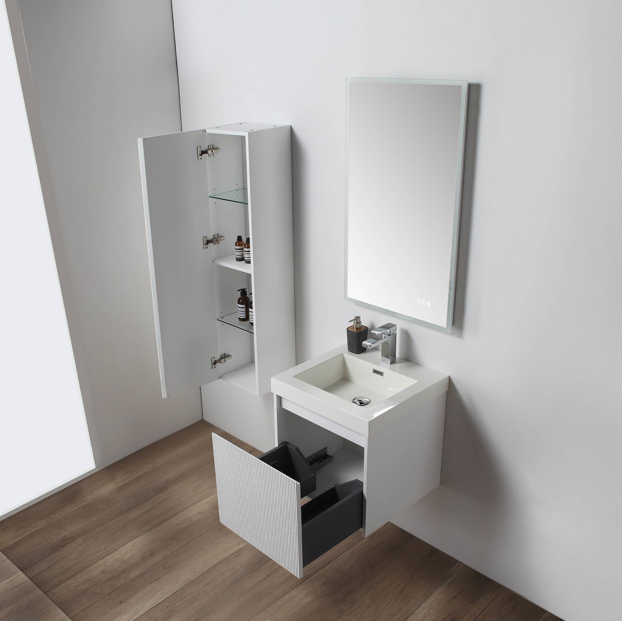 Positano 20" Bathroom Vanity  #size_20"  #color_matte white 