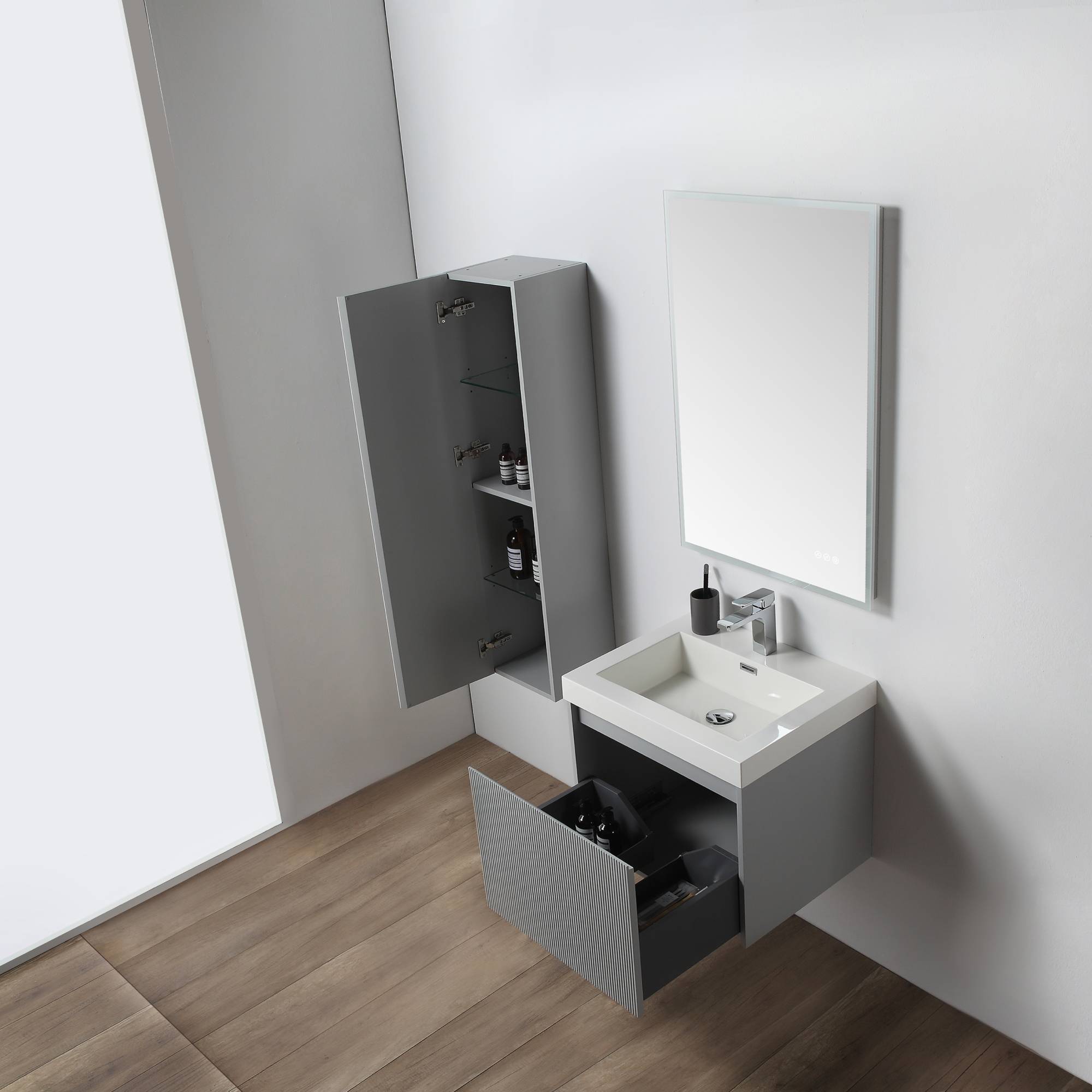 Positano 24" Bathroom Vanity  #size_24"  #color_light grey