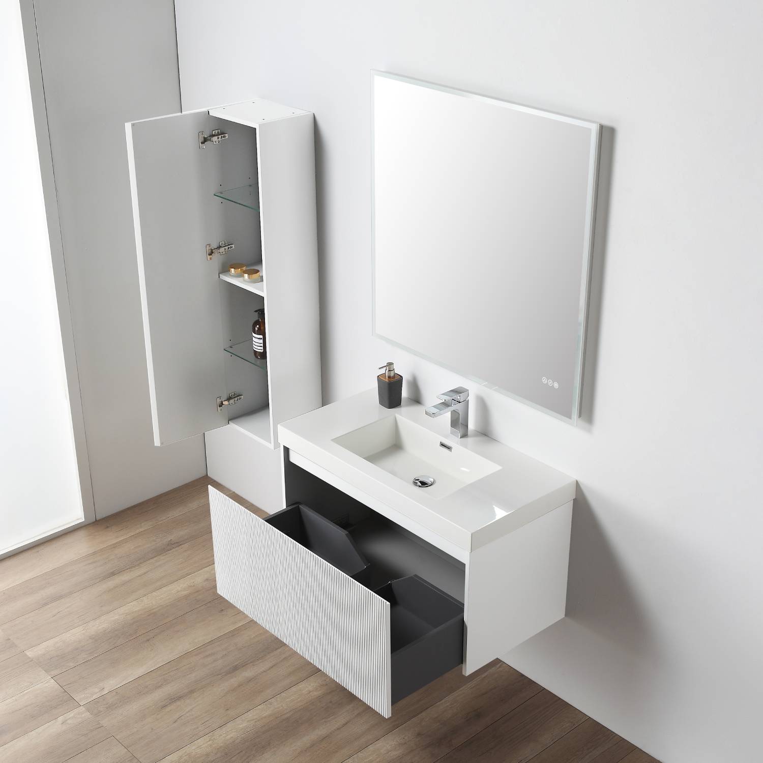 Positano 36" Bathroom Vanity  #size_36"  #color_matte white