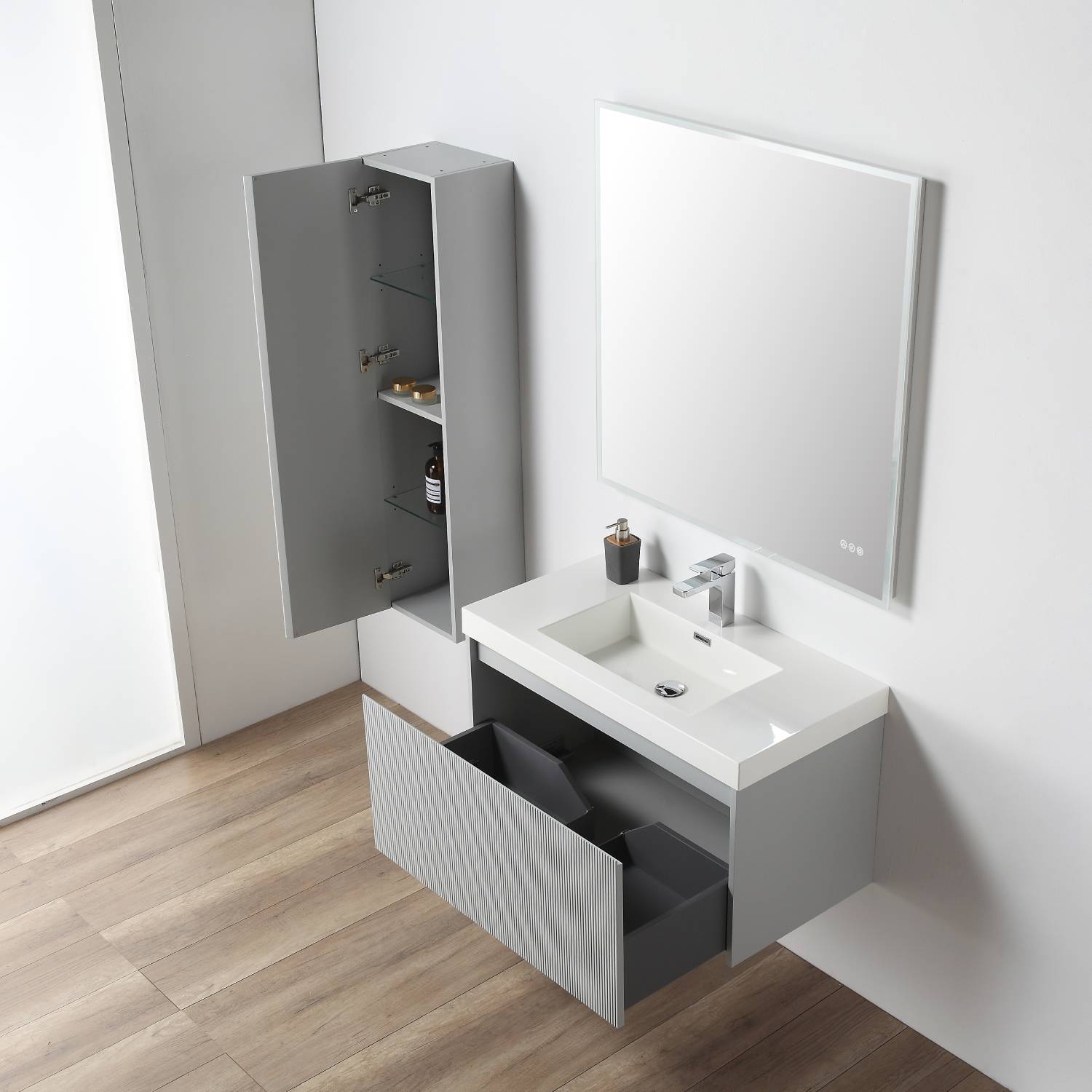 Positano 36" Bathroom Vanity  #size_36"  #color_light grey
