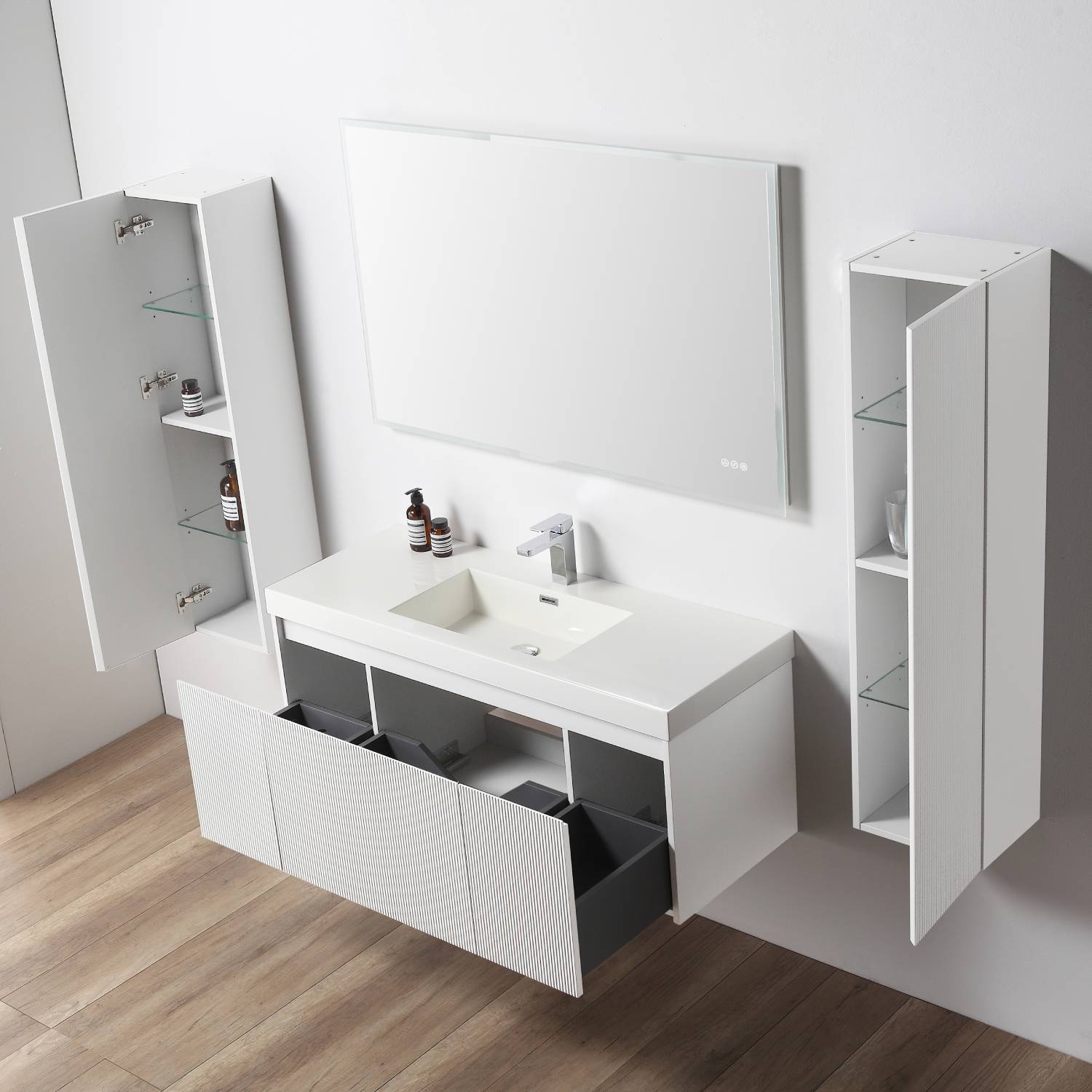 Positano 48" Bathroom Vanity  #size_48"  #color_matte white