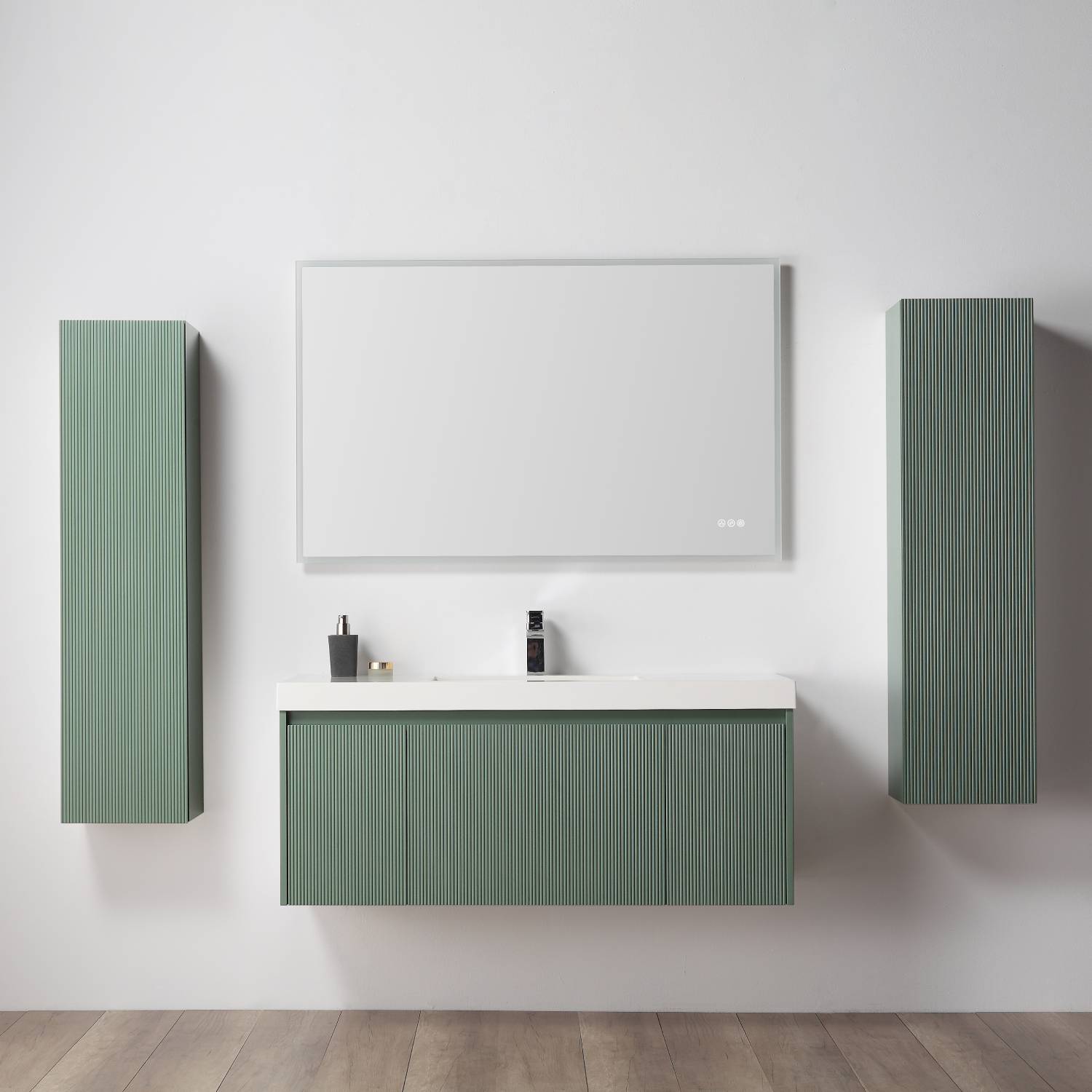 Positano 48" Double Bathroom Vanity  #size_48" Double  #color_aventurine green