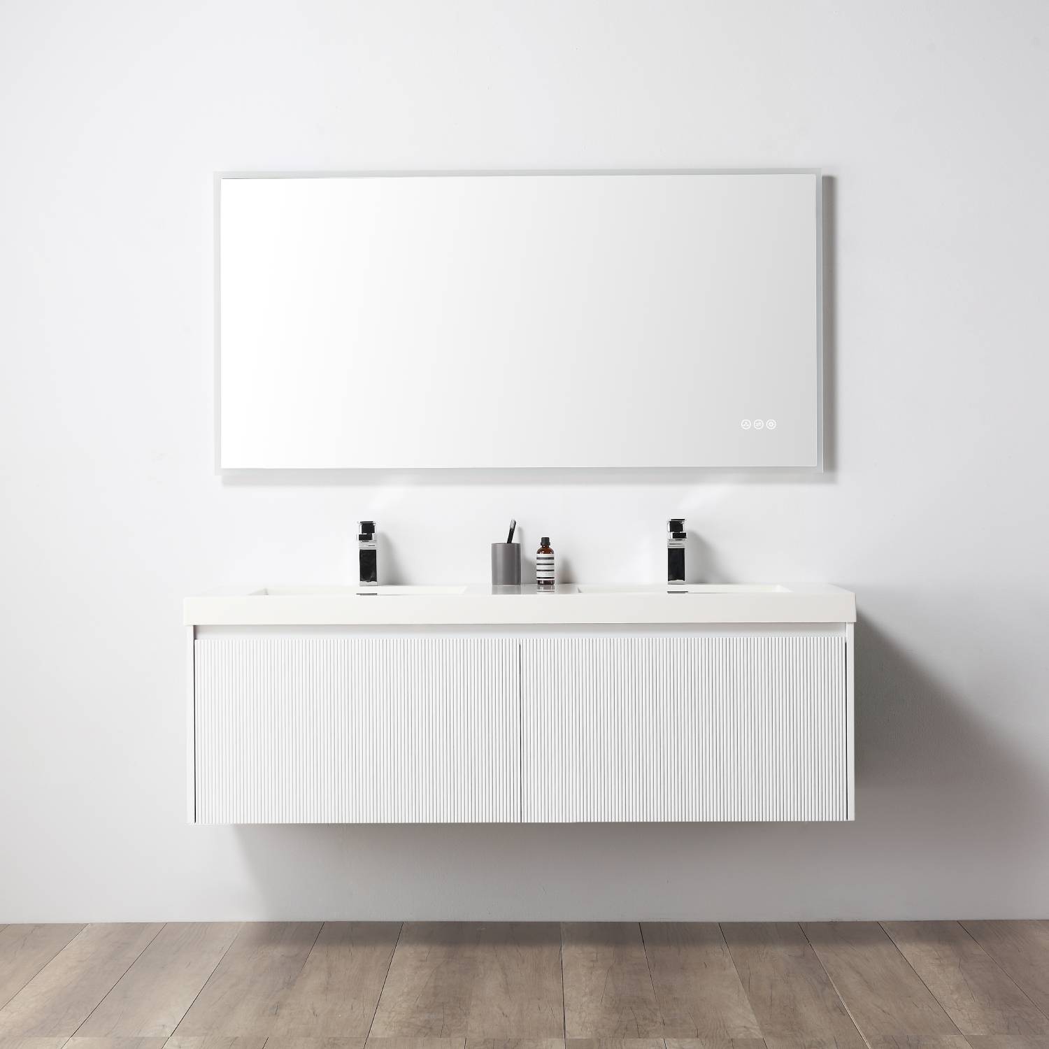 Positano 60" Bathroom Vanity  #size_60"  #color_matte white