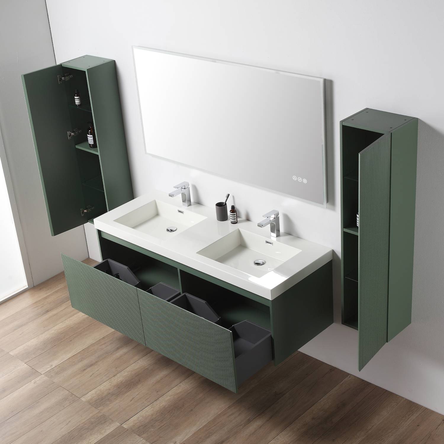 Positano 60" Bathroom Vanity  #size_60"  #color_aventurine green