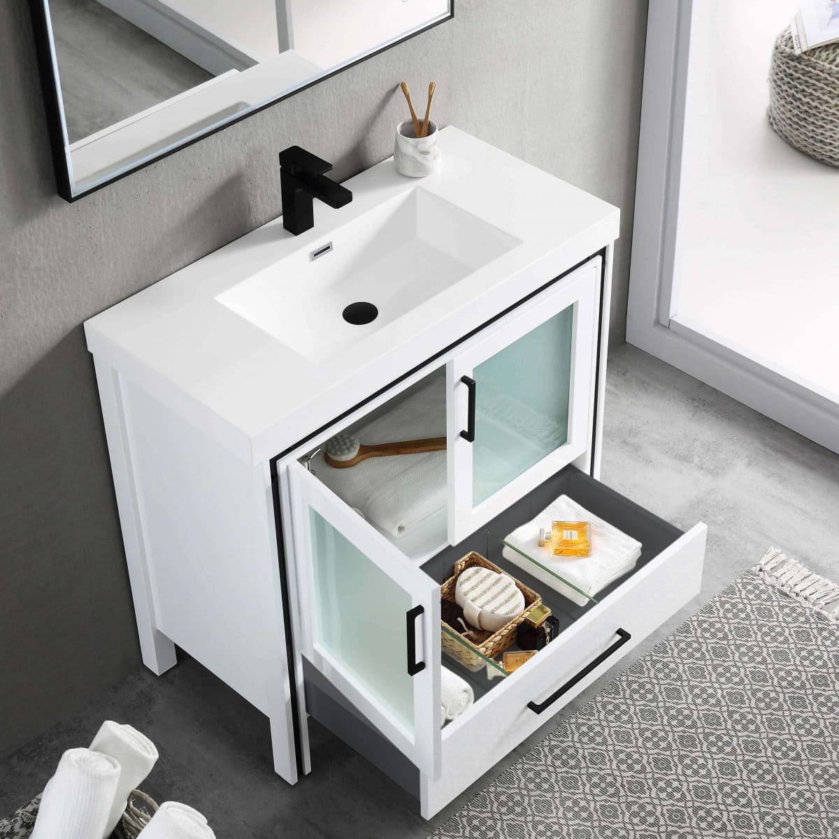Birmingham 36" Bathroom Vanity  #size_36"  #color_glossy white 