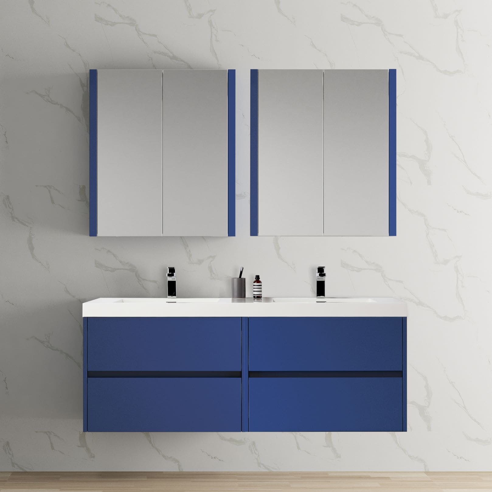 Valencia 60" Bathroom Vanity  #size_60" #color_navy blue