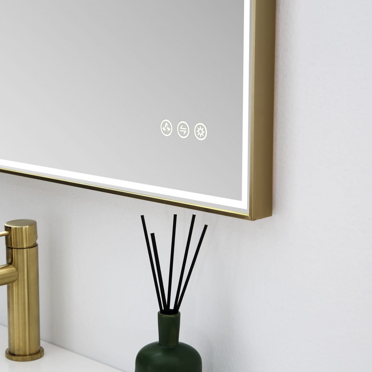 Stellar 36" LED Mirrors #size_36x36 #color_brass