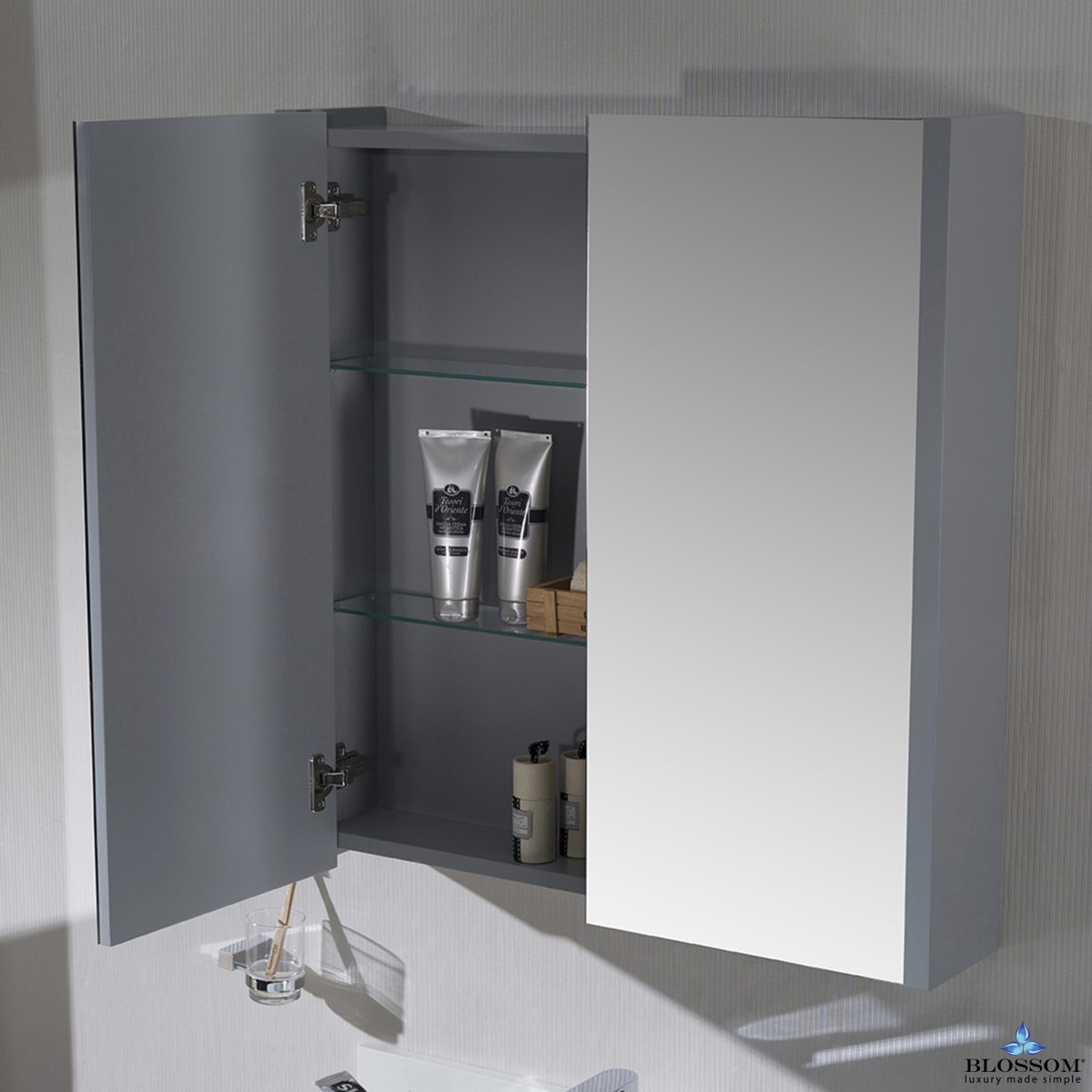 Monaco 30" Medicine Cabinet  #size_30"  #color_metal grey