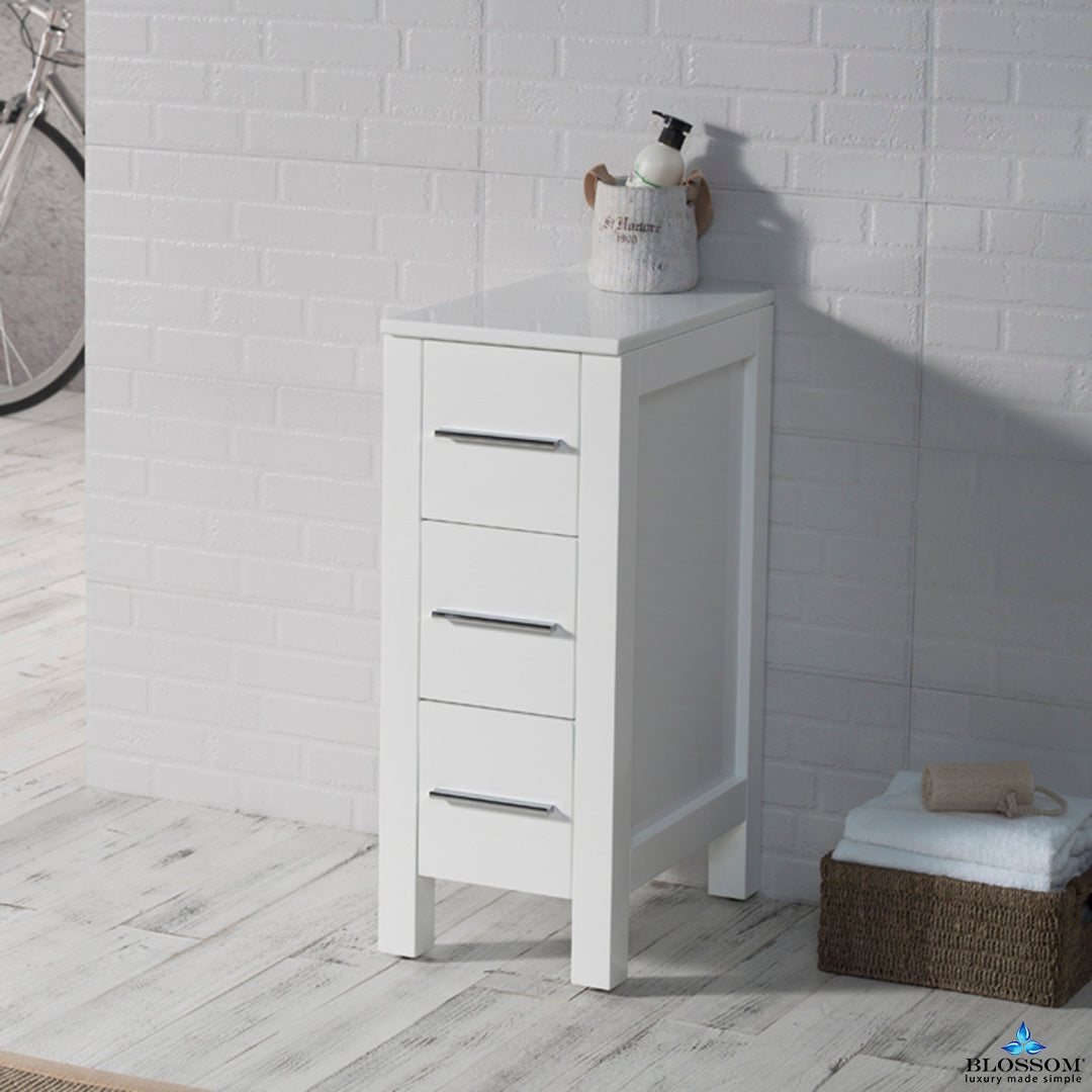 Sydney 12" Side Cabinet  #size_12"  #color_glossy white