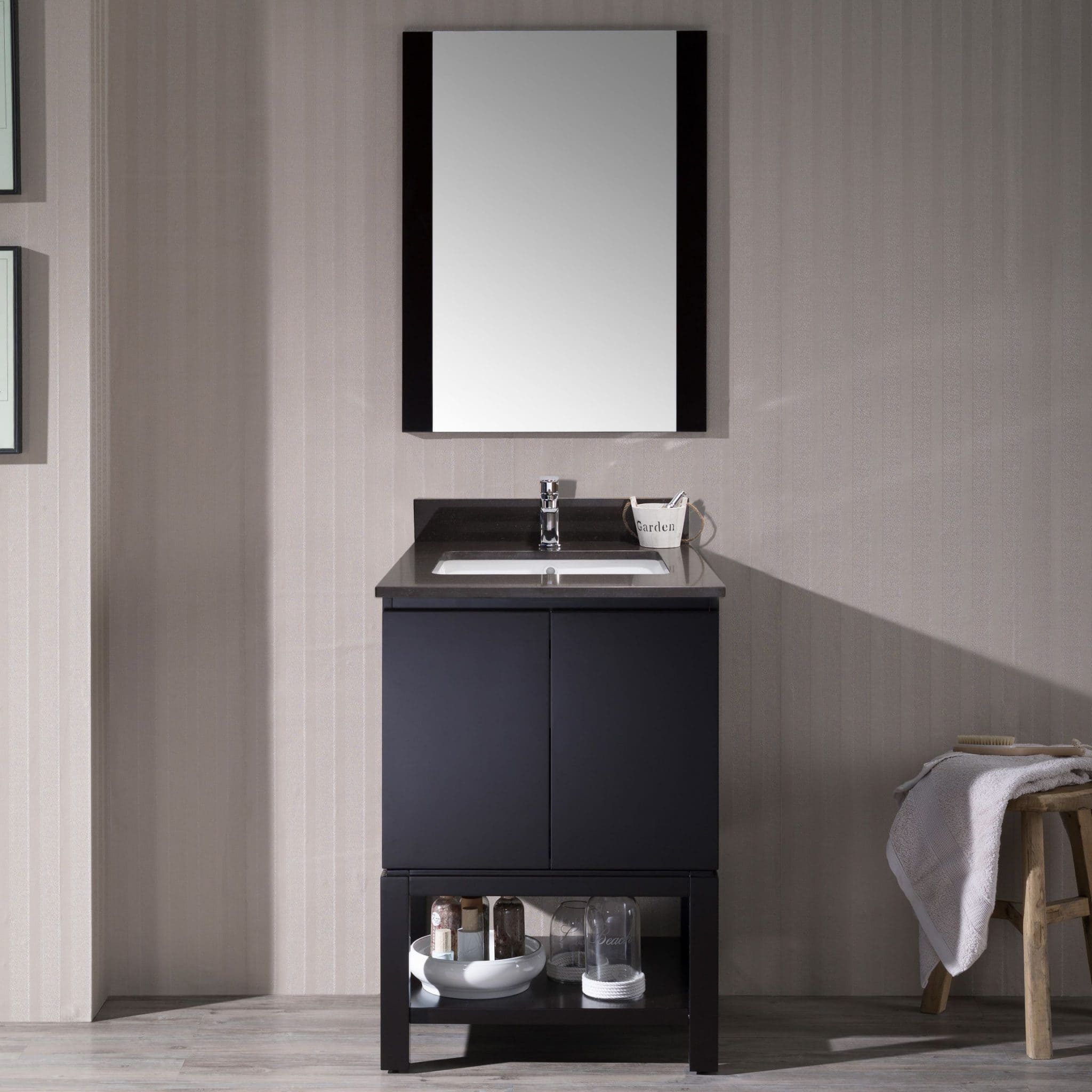 Monaco 24" Bathroom Vanity  #size_24" #countertop_mocha woodland quartz