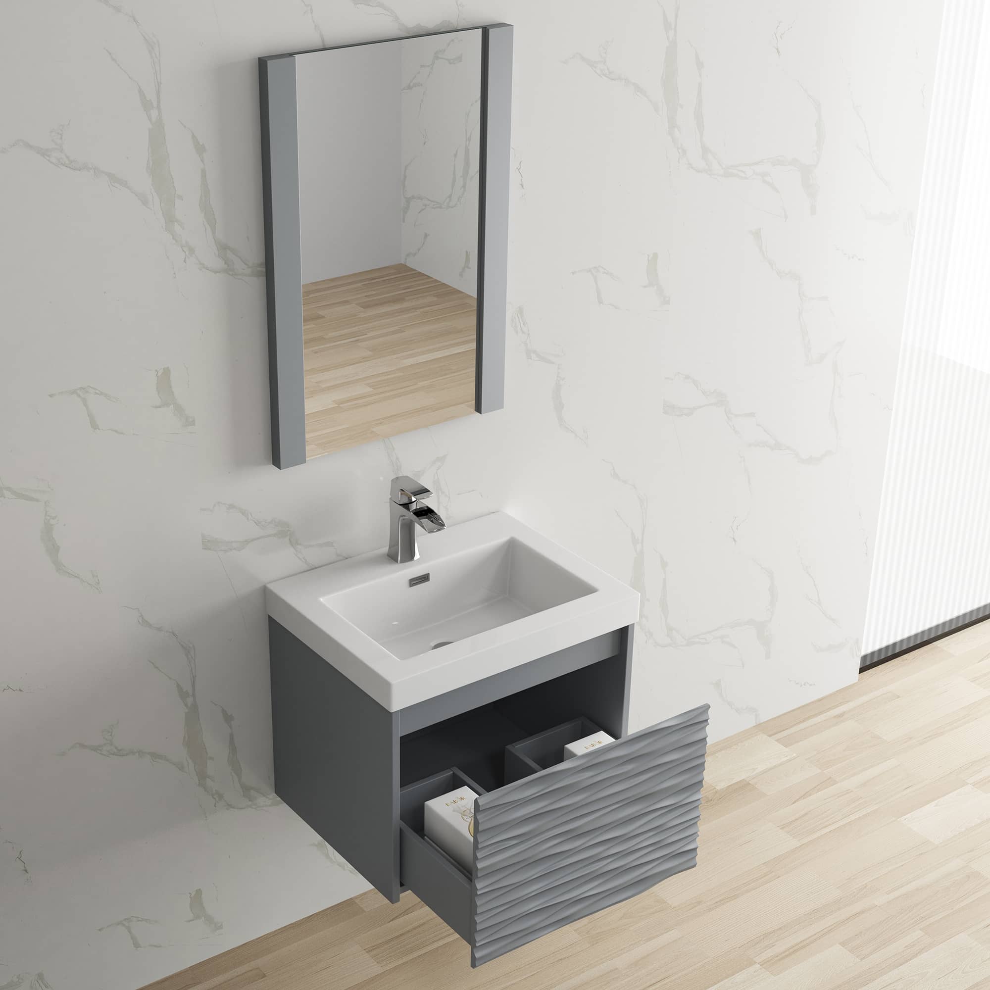 Paris 24" Bathroom Vanity  #size_24"  #color_metal grey
