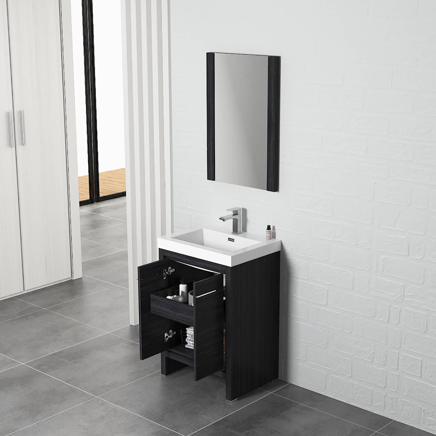 Milan 24" Bathroom Vanity  #size_24"  #color_silver grey 
