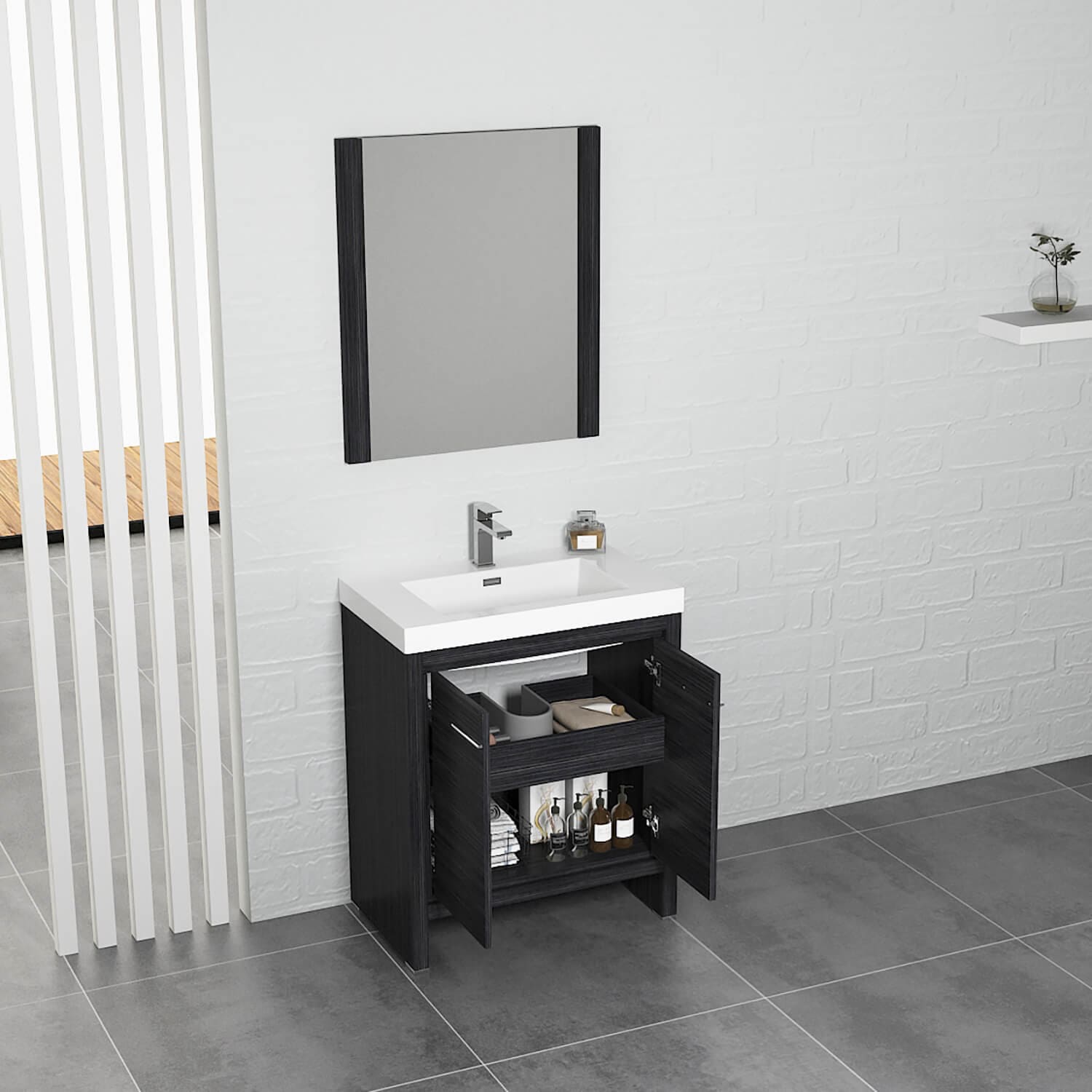 Milan 30" Bathroom Vanity  #size_30"  #color_silver grey  