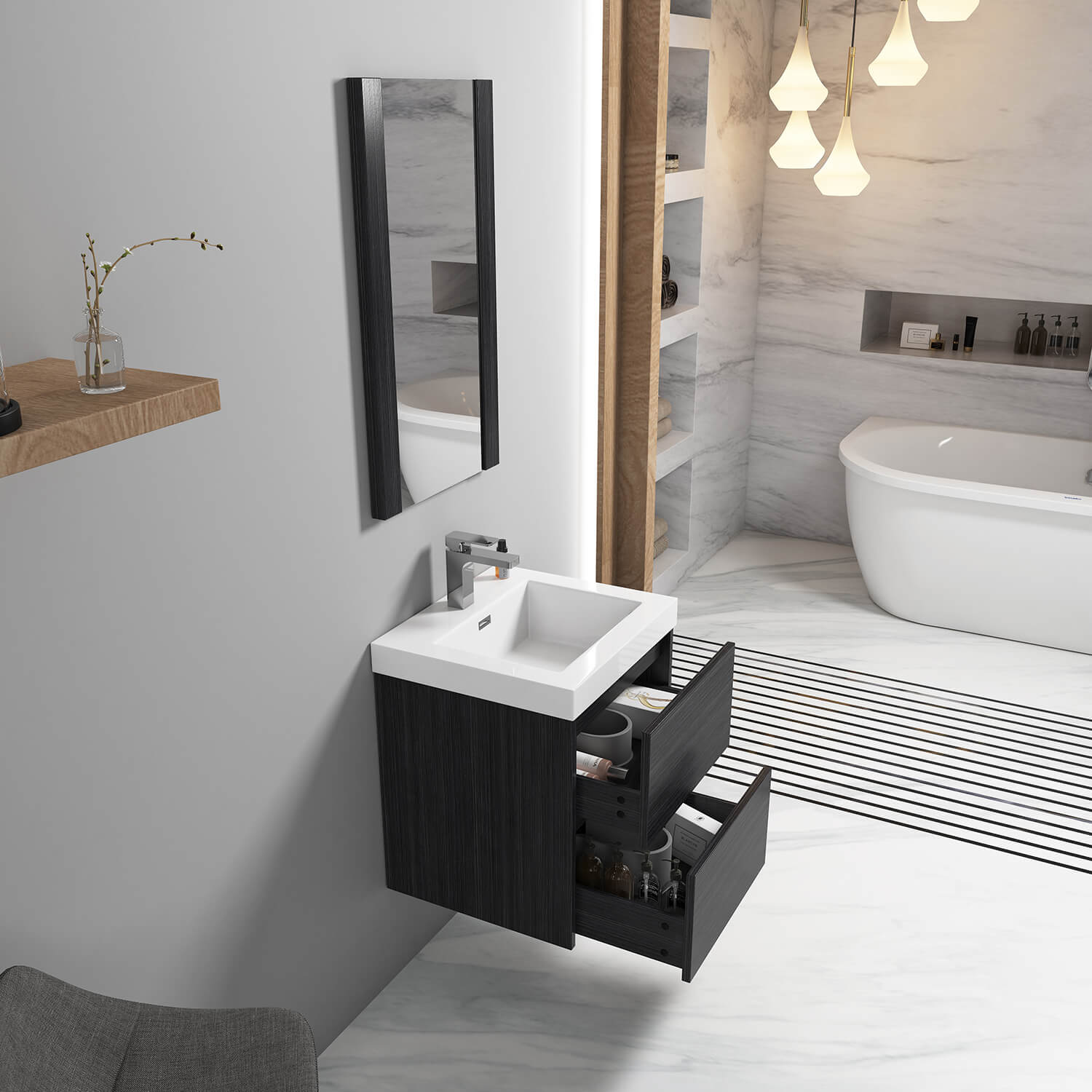Valencia 20" Bathroom Vanity  #size_20"  #color_silver grey