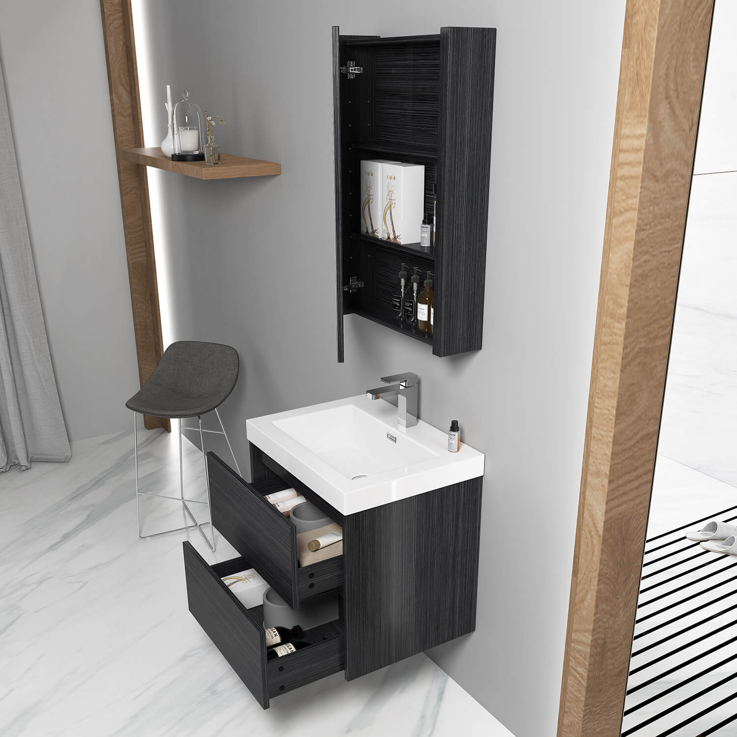Valencia 24" Bathroom Vanity  #size_24"  #color_silver grey